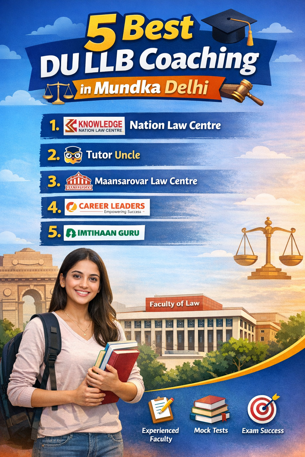 5 Best DU LLB Coaching in Mundka