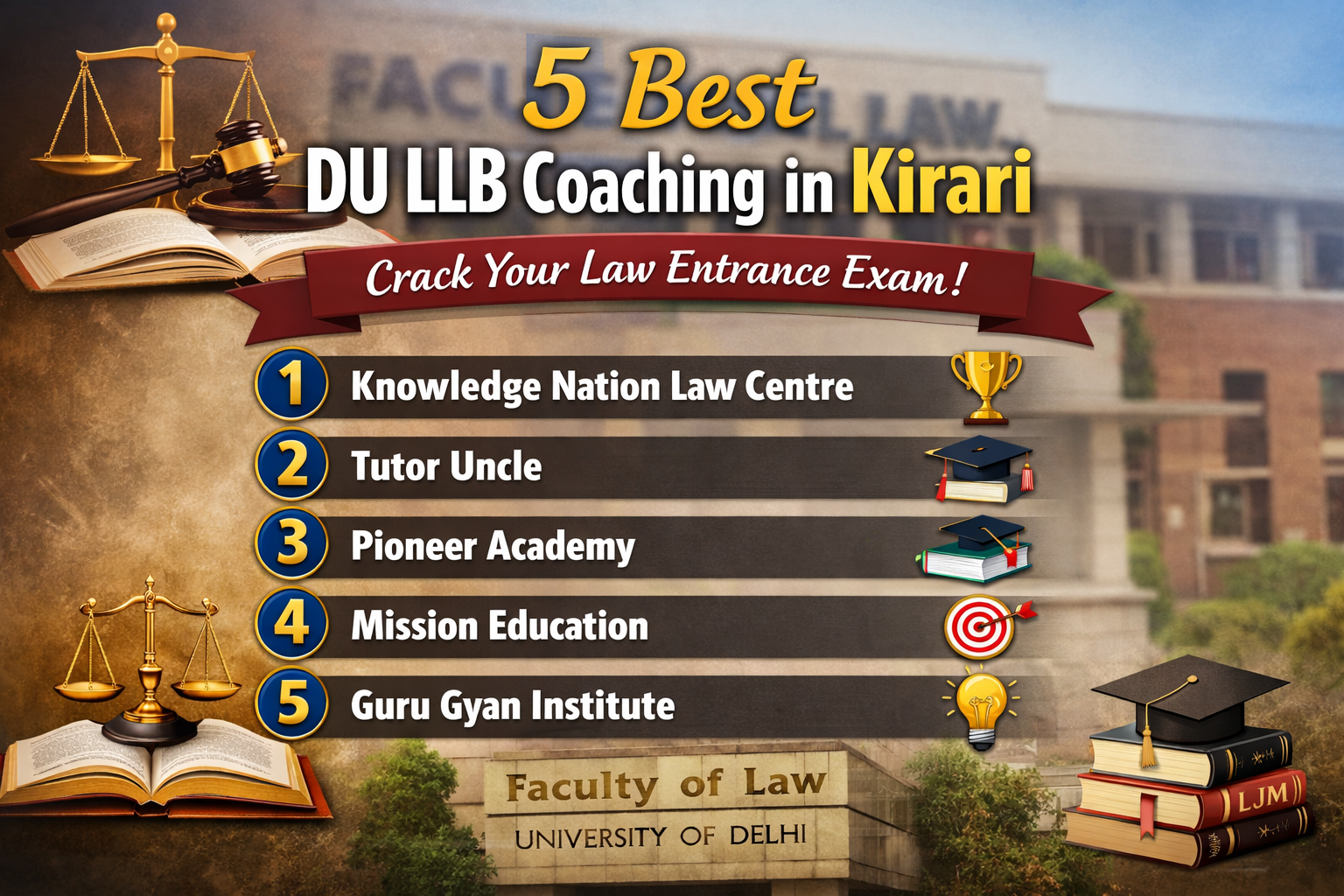 5 Best DU LLB Coaching in Kirari