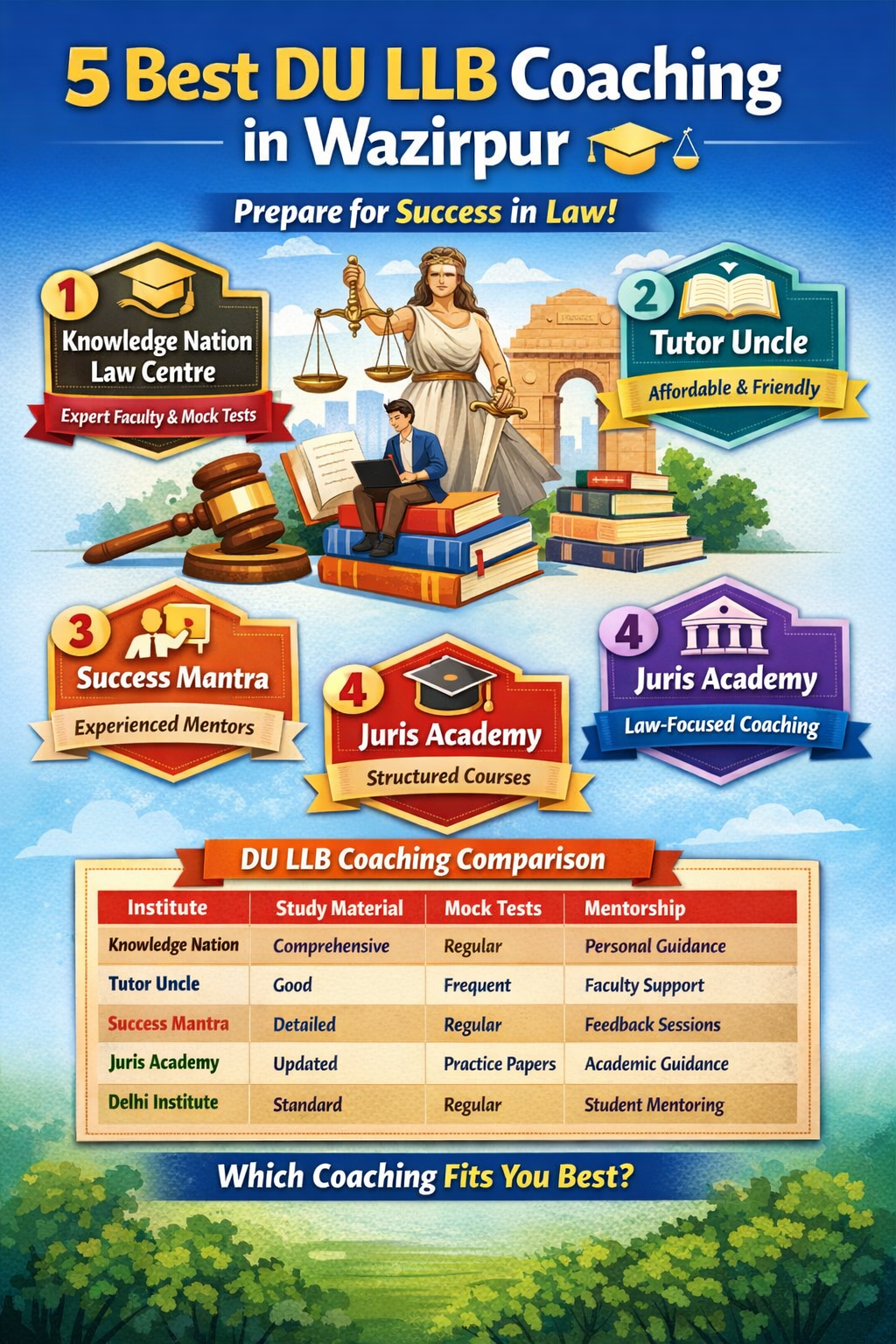 5 Best DU LLB Coaching in Wazirpur