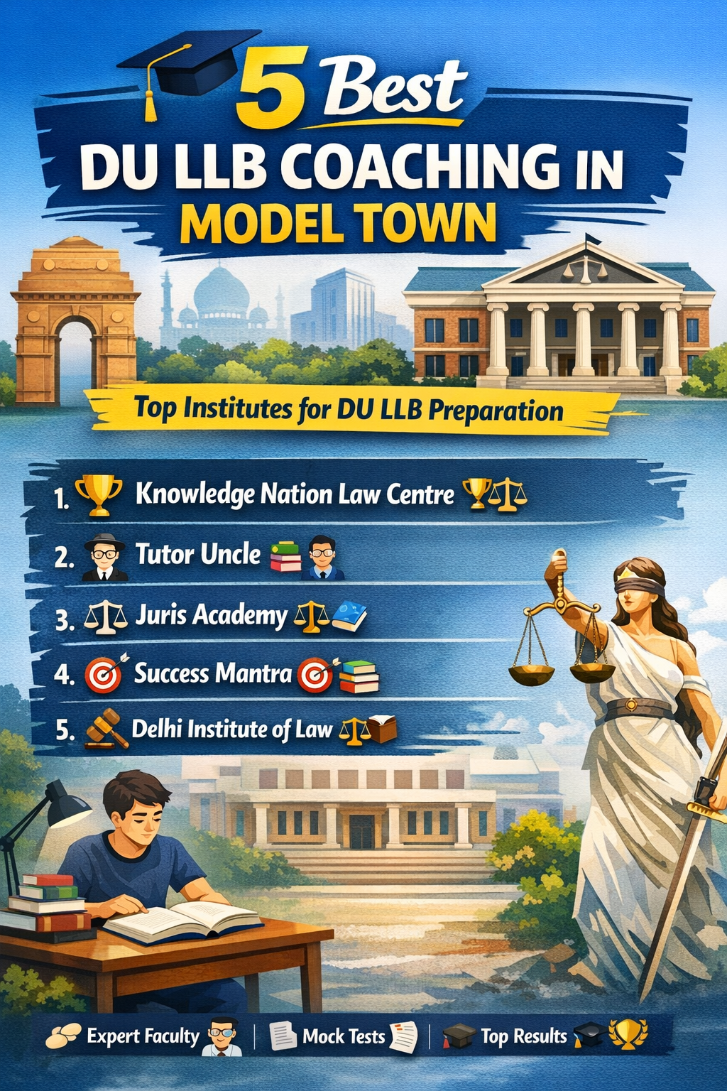 5 Best DU LLB Coaching in Model Town