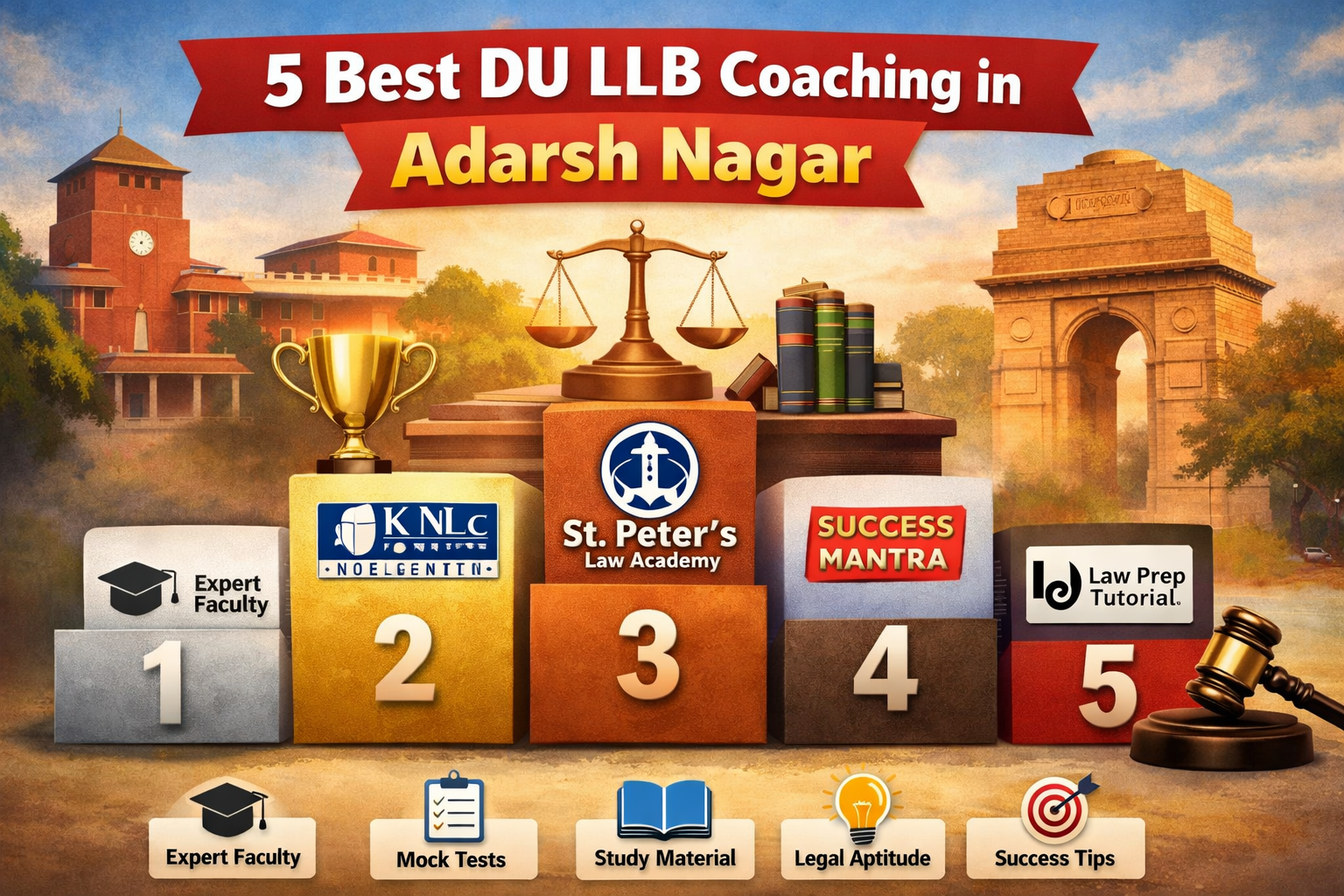 5 Best DU LLB Coaching in Adarsh Nagar