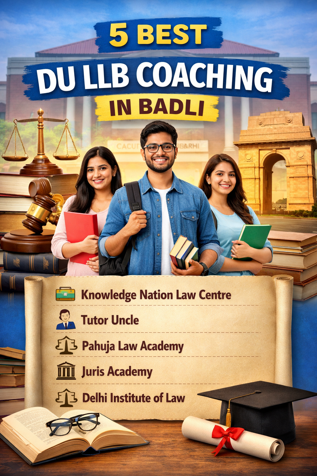 5 Best DU LLB Coaching in Badli
