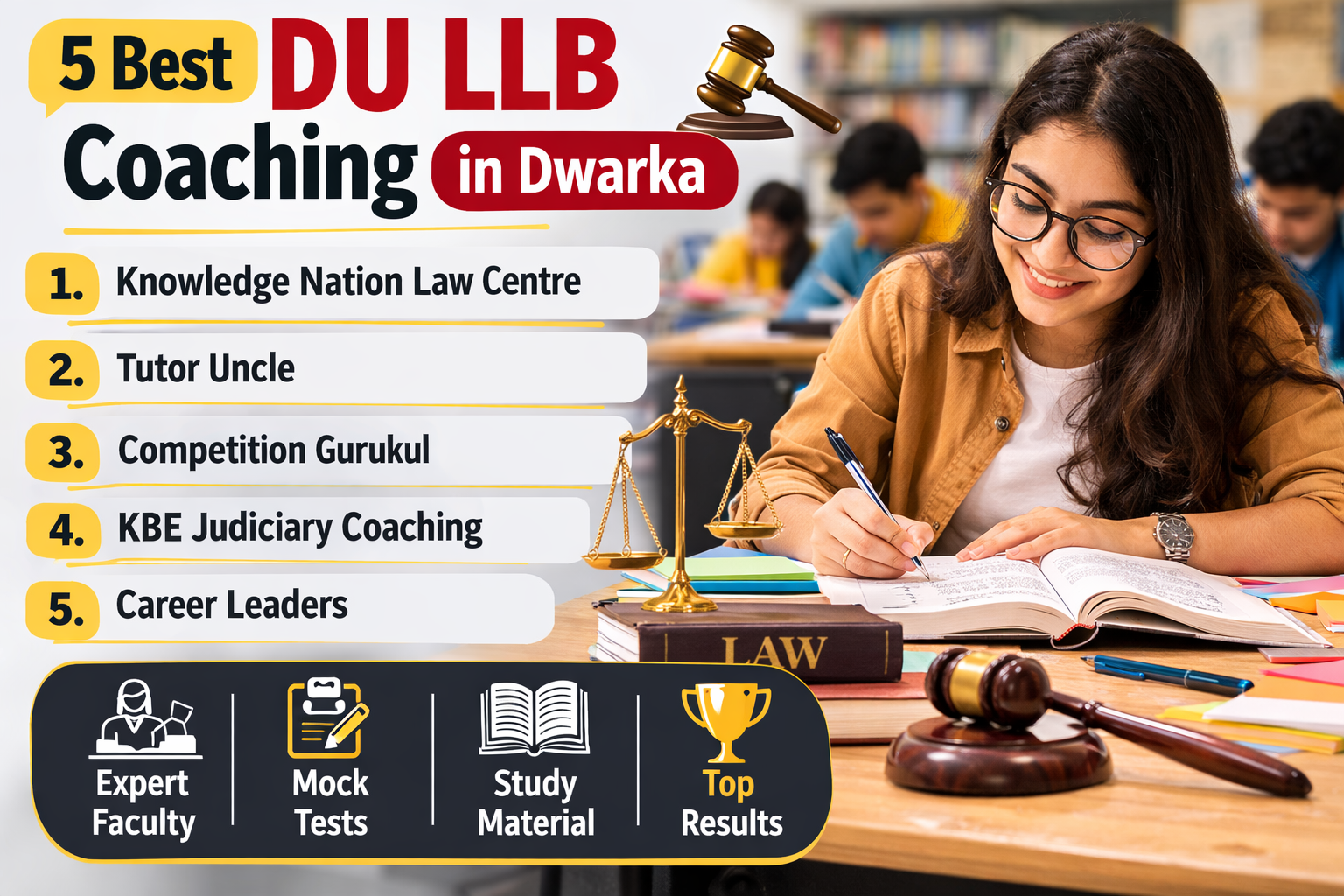 5 Best DU LLB Coaching in Dwarka