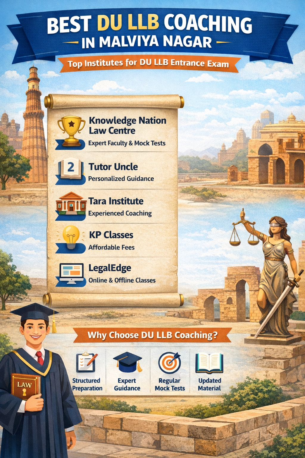 5 Best DU LLB Coaching in Malviya Nagar