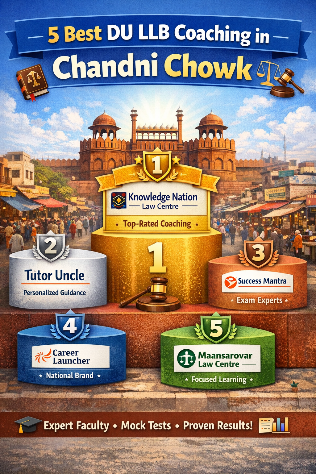 5 Best DU LLB Coaching in Chandni Chowk