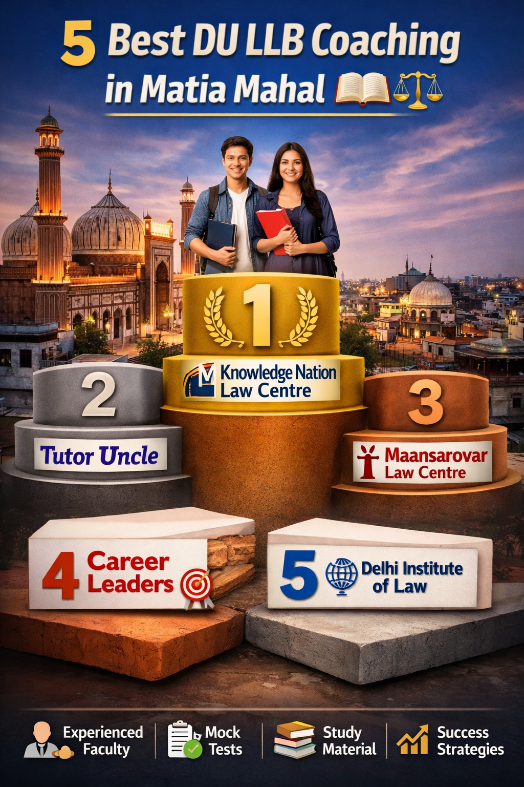 5 Best DU LLB Coaching in Matia Mahal