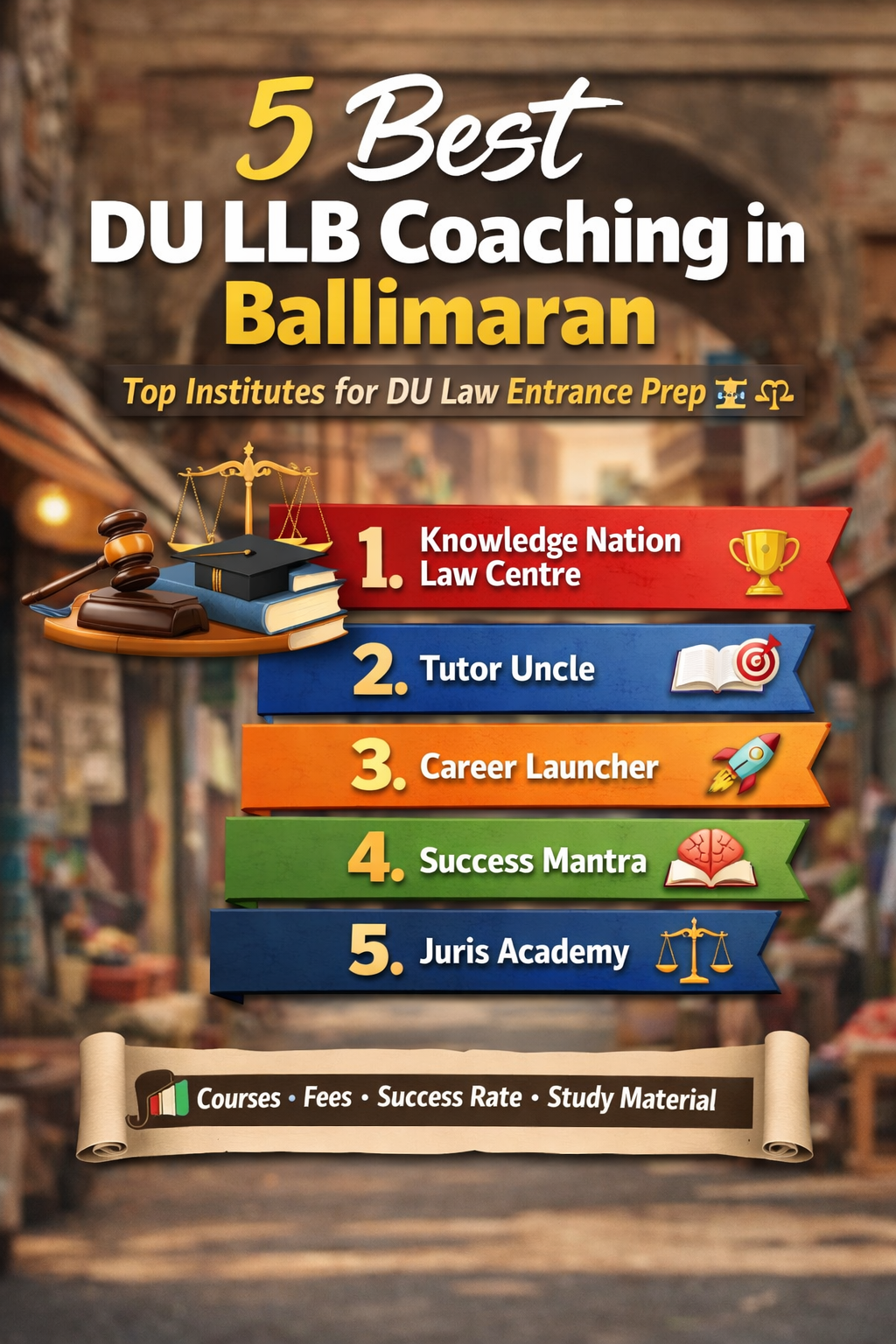 5 Best DU LLB Coaching in Ballimaran