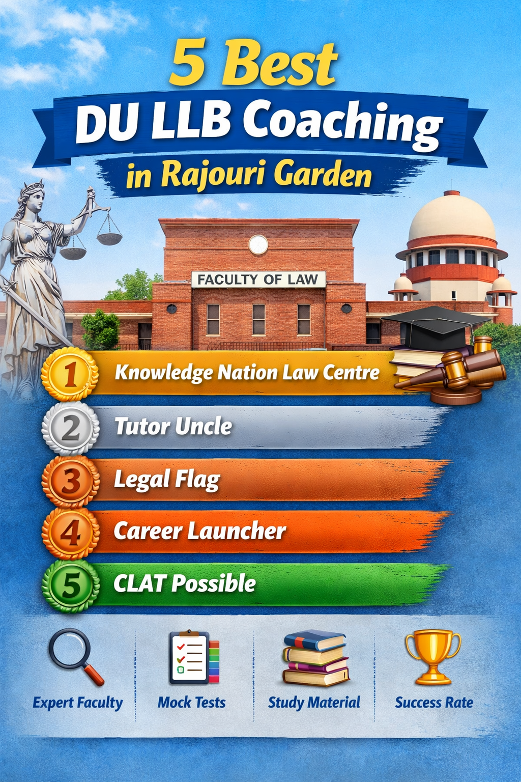5 Best DU LLB Coaching in Rajouri Garden