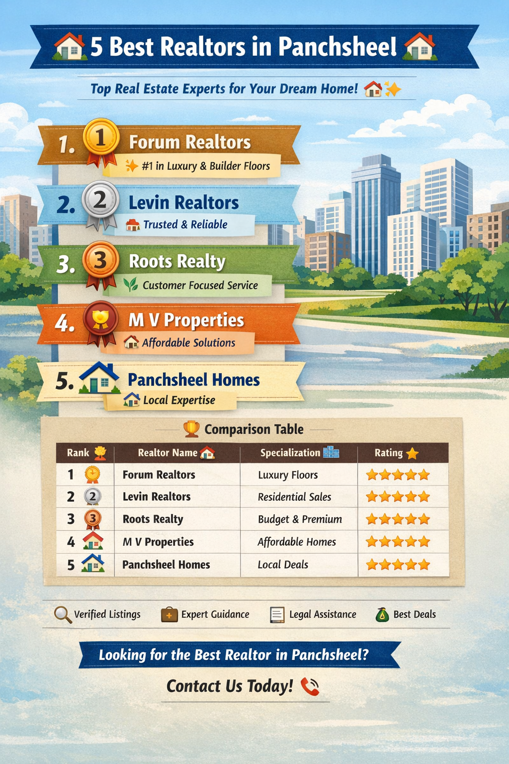 5 Best Realtors in Panchsheel