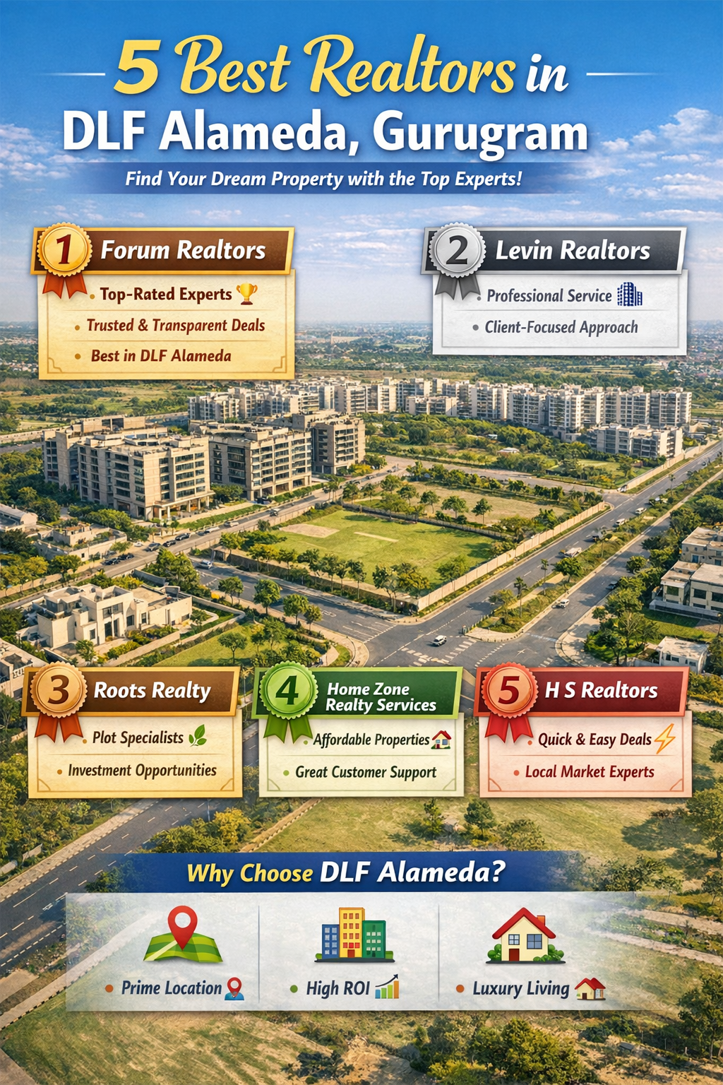 5 Best Realtors in DLF Alameda