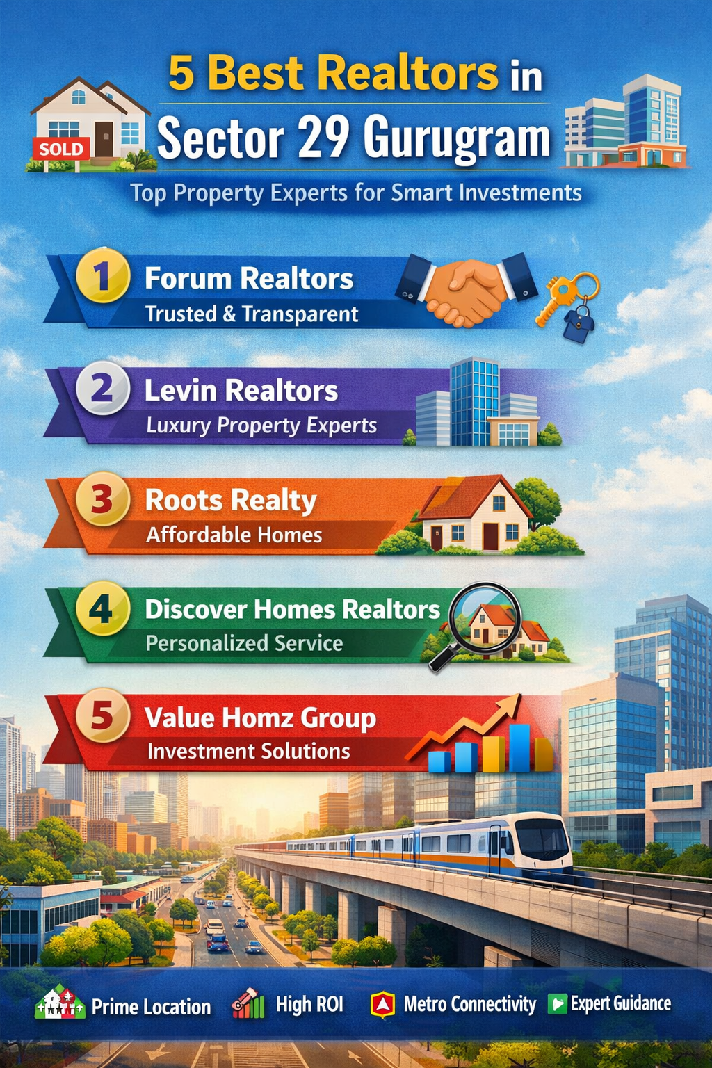5 Best Realtors in Sector 29 Gurugram