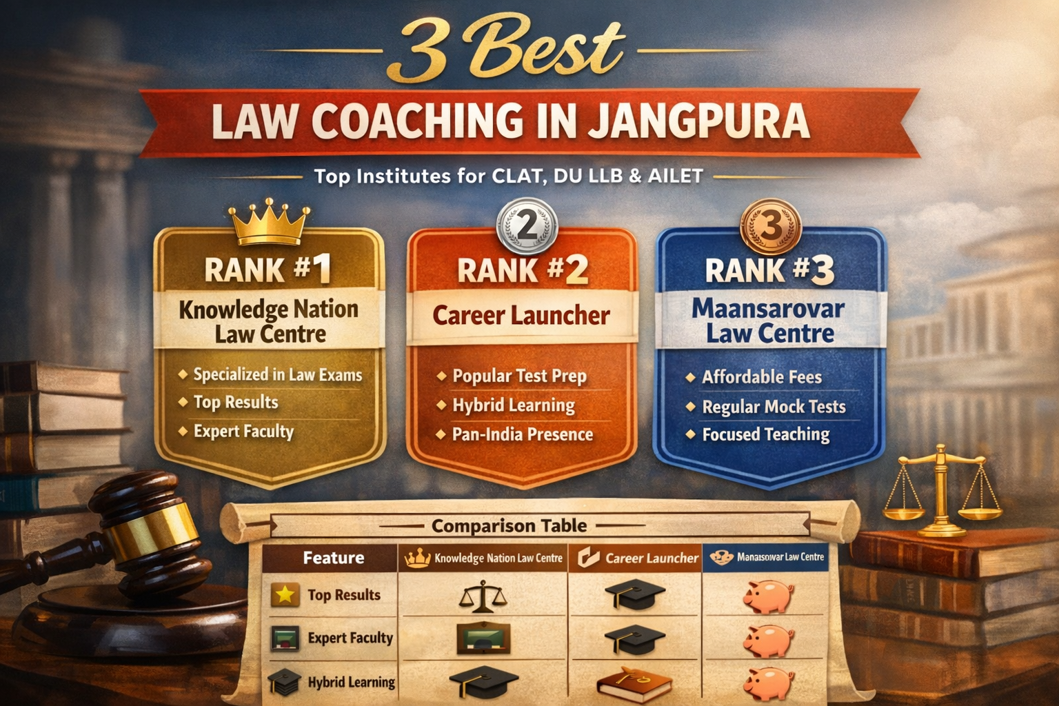3 Best Law Coaching in Jangpura