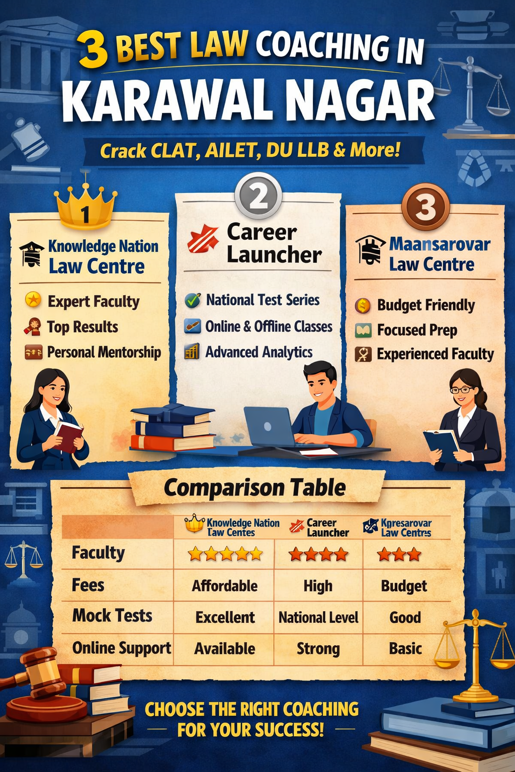 3 Best Law Coaching in Karawal Nagar