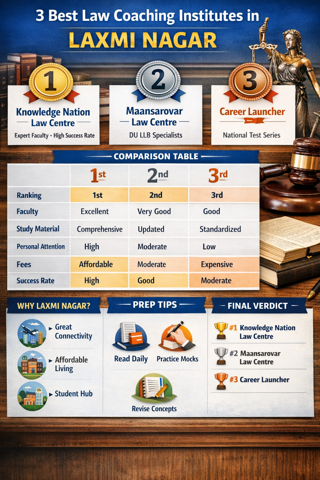 3 Best Law Coaching in Laxmi Nagar