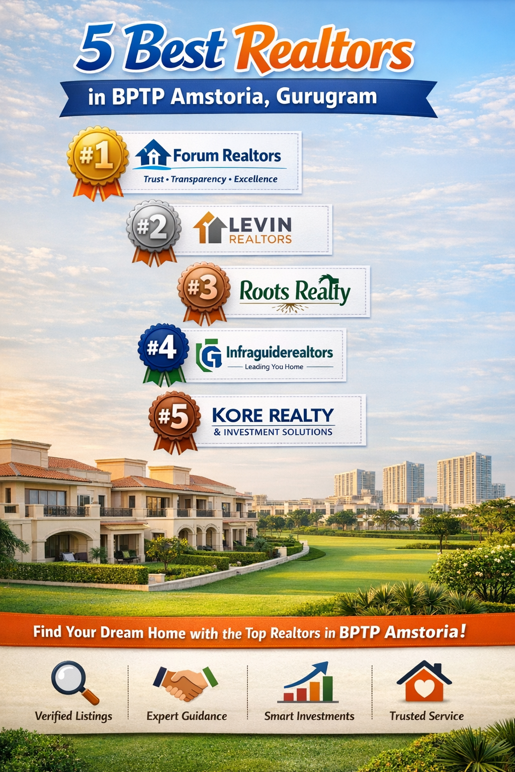 5 Best Realtors in BPTP Amstoria, Gurugram