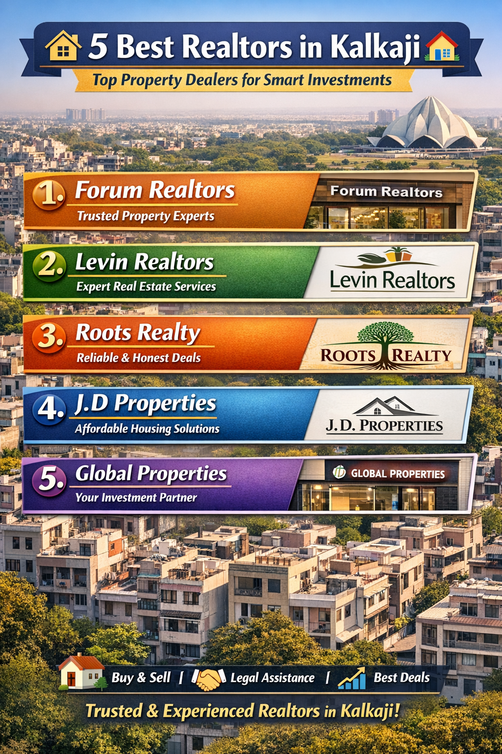 🏡 5 Best Realtors in Kalkaji