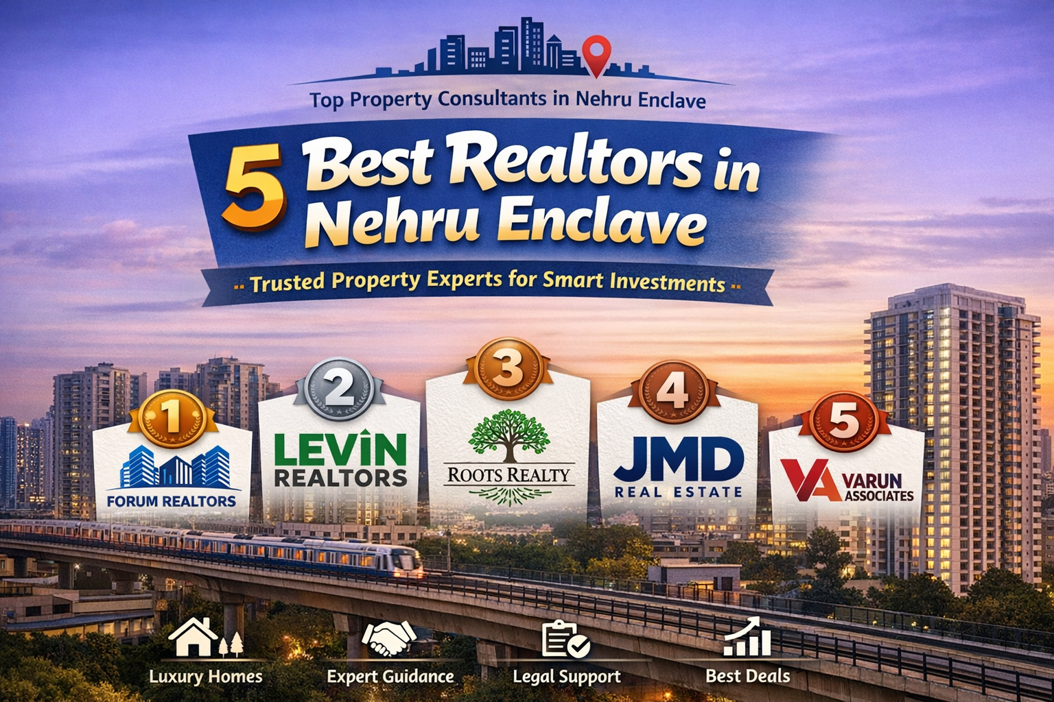 🏡 5 Best Realtors in Nehru Enclave