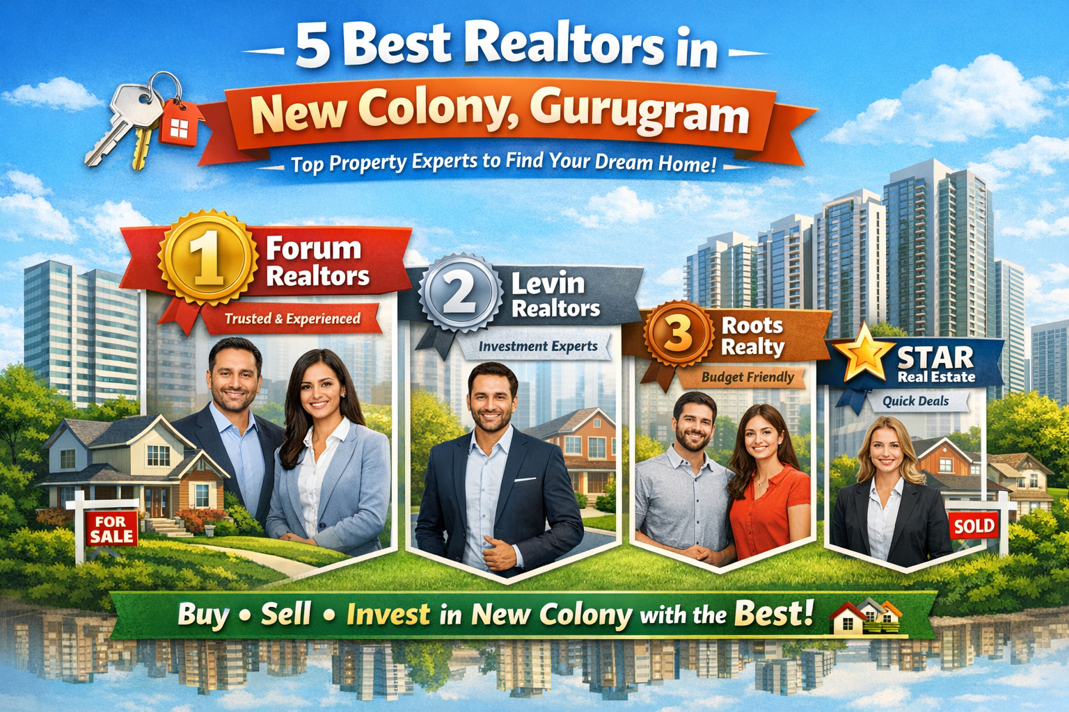 5 Best Realtors in New Colony, Gurugram