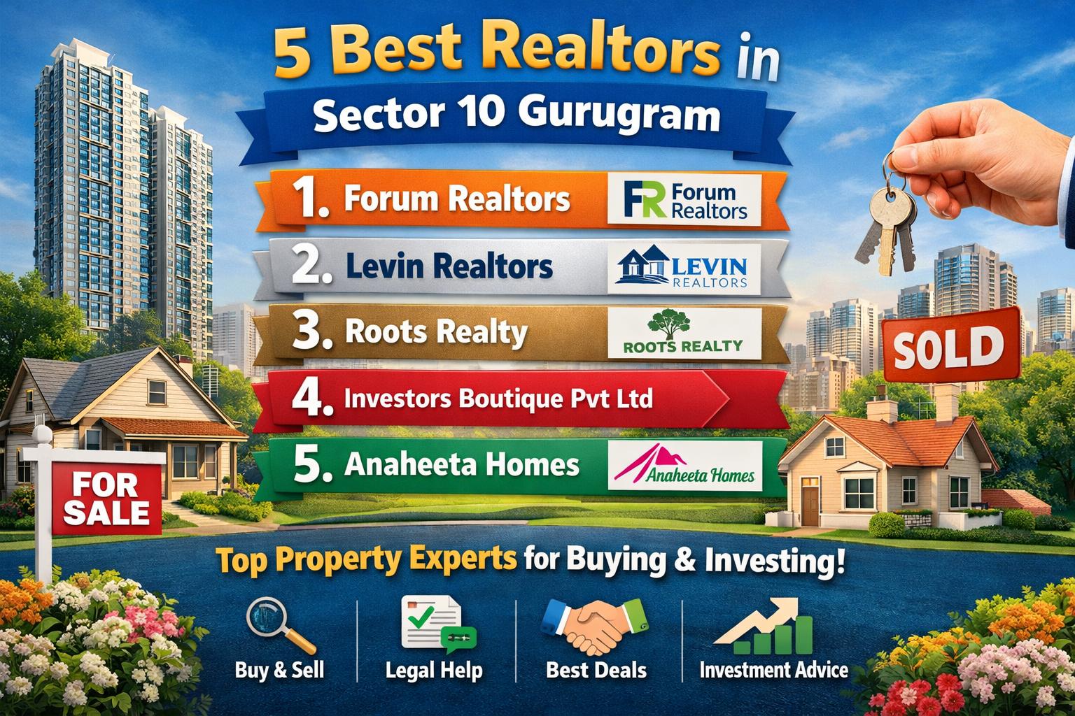 5 Best Realtors in Gurugram – Sector 10