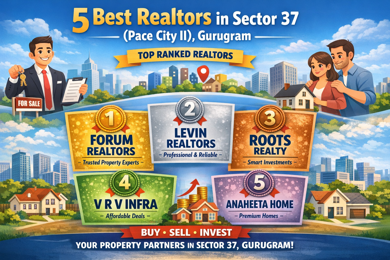 5 Best Realtors in Sector 37 (Pace City II), Gurugram