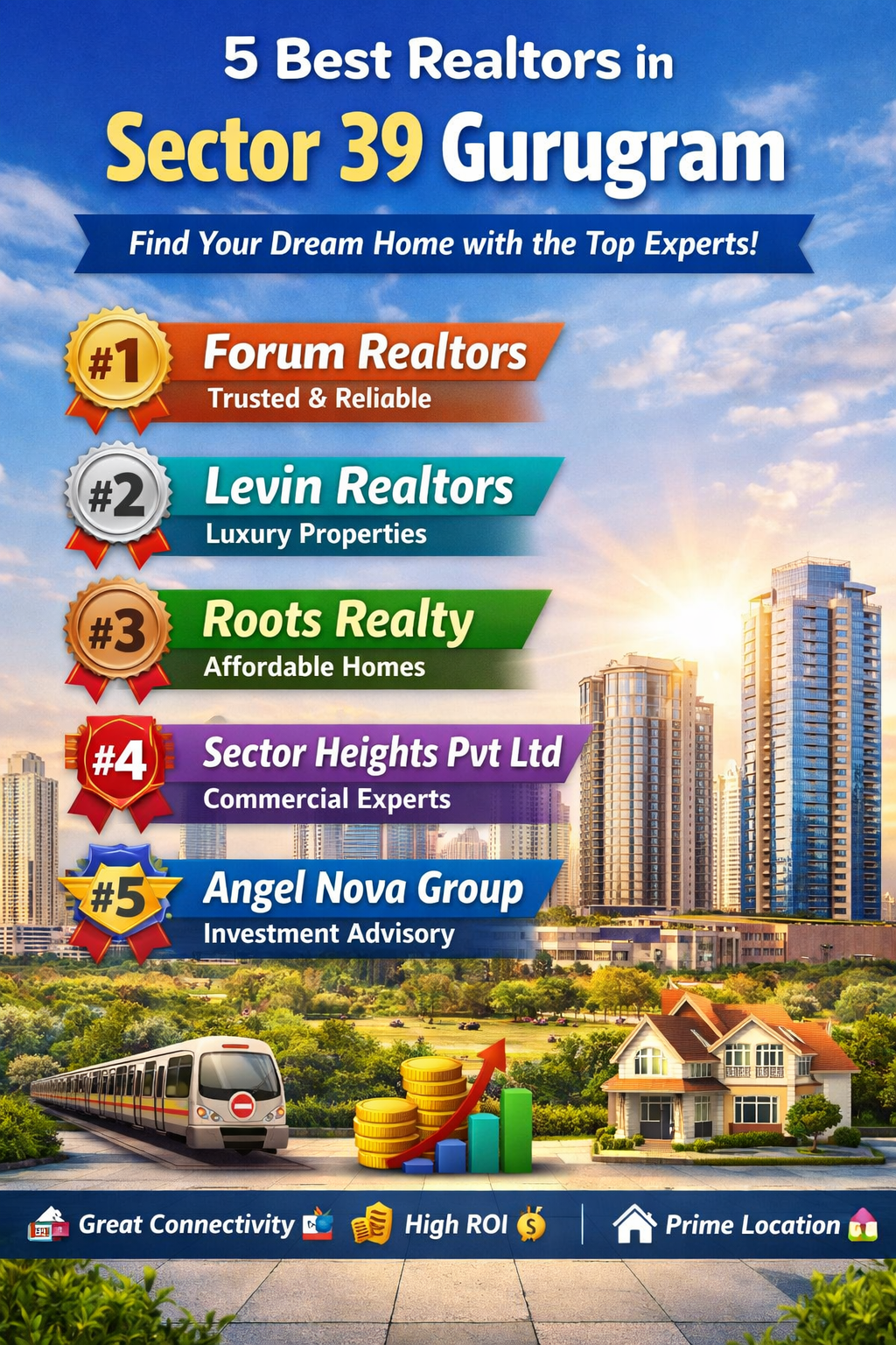 🏡 5 Best Realtors in Sector 39, Gurugram 🌟