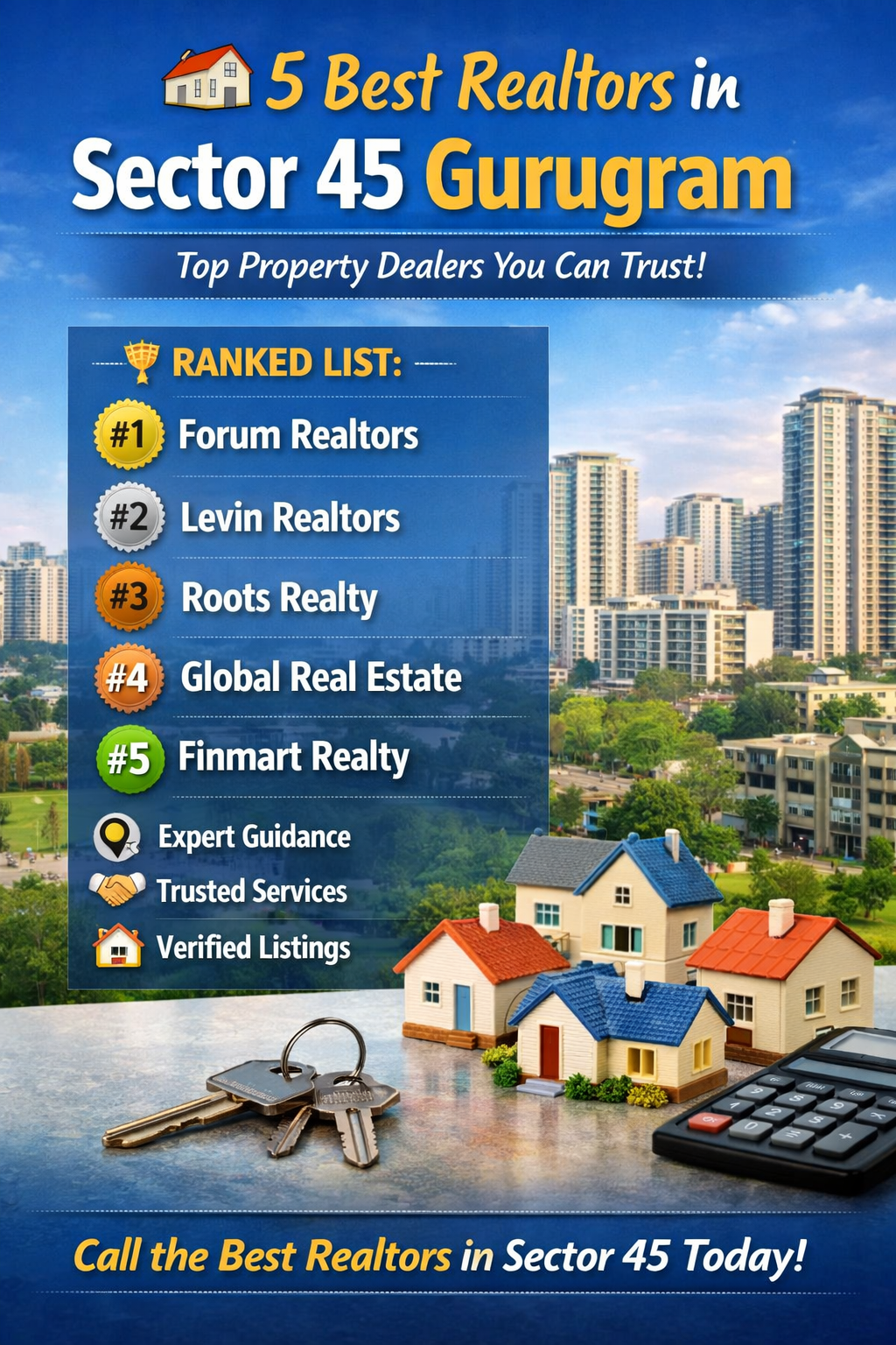 5 Best Realtors in Sector 45 Gurugram