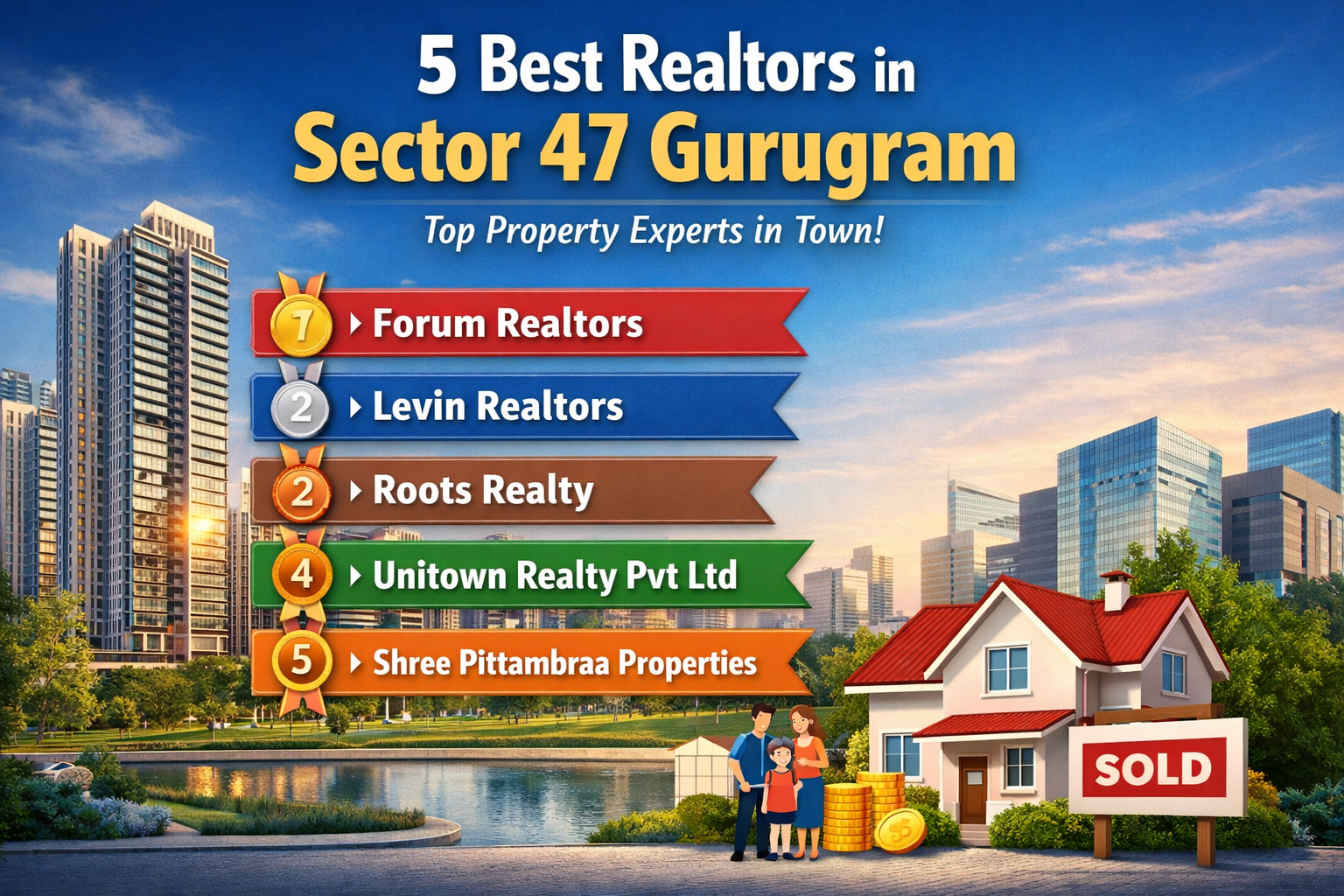 5 Best Realtors in Sector 47 Gurugram