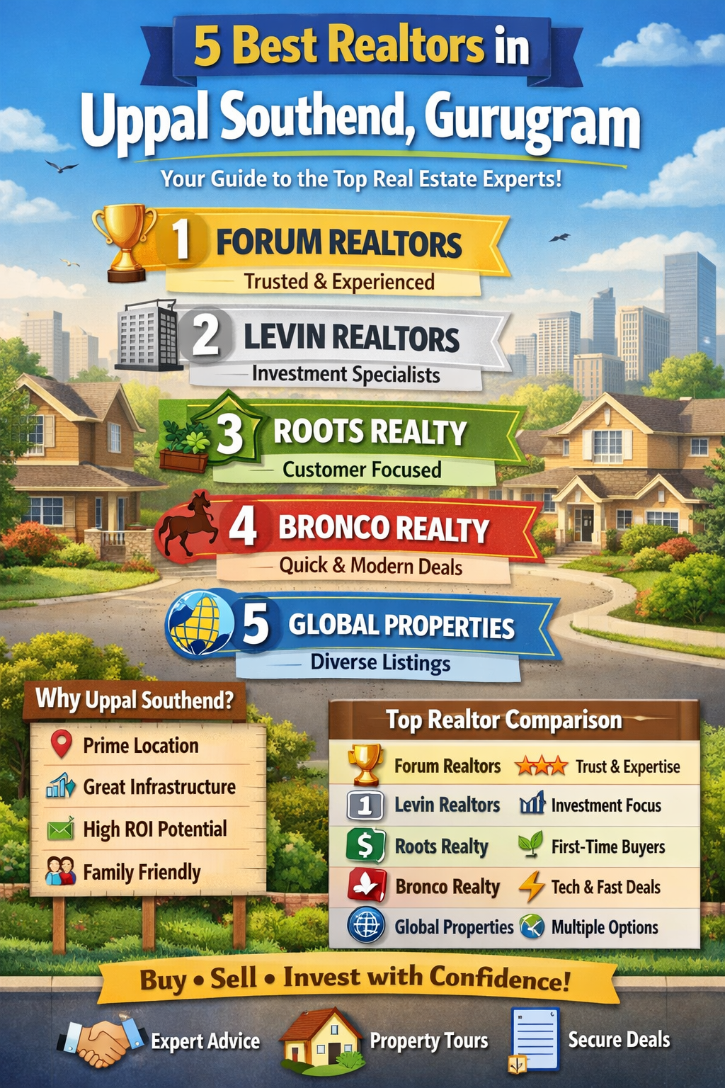 🏡 5 Best Realtors in Uppal Southend, Gurugram 🌟
