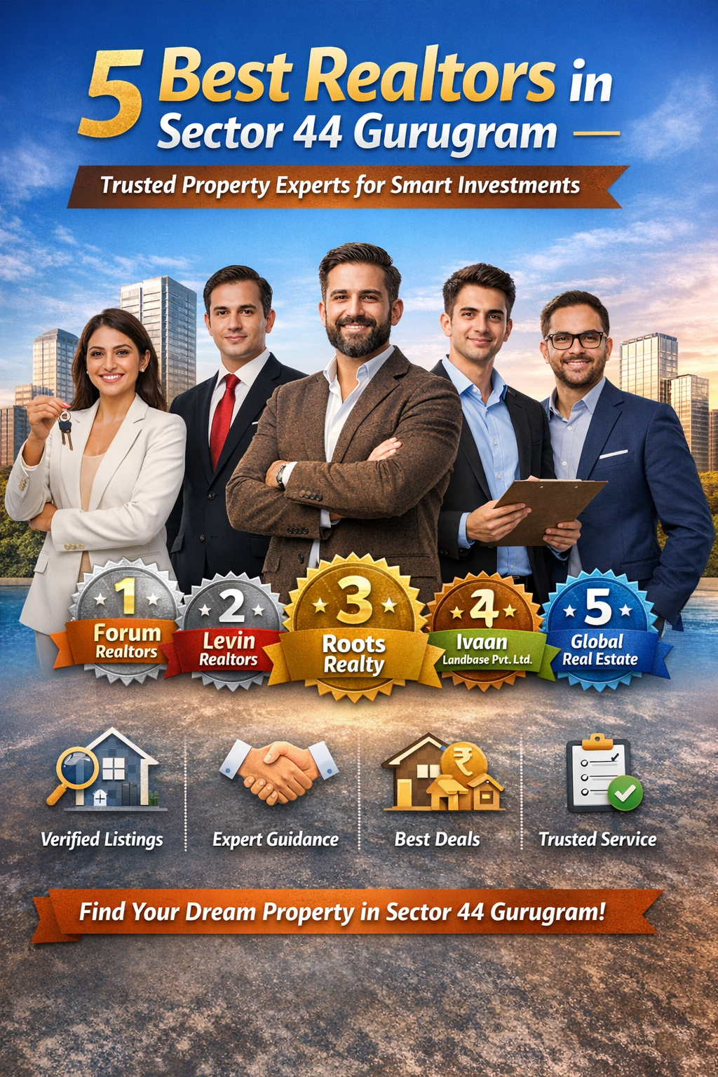 5 Best Realtors in Sector 44 Gurugram