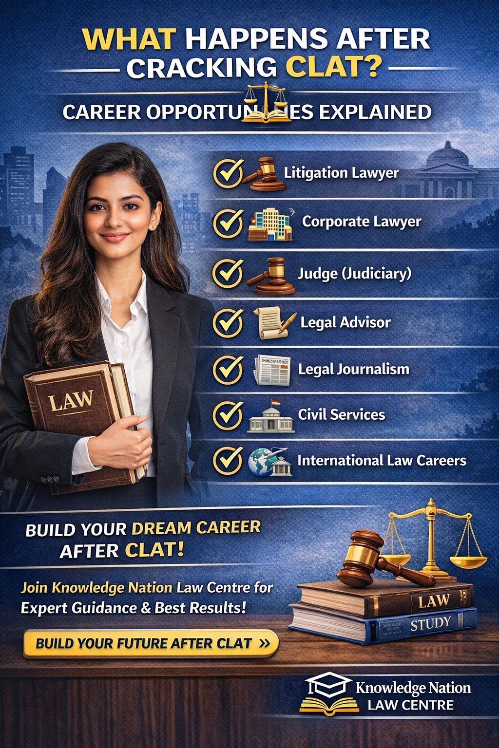 What Happens After Cracking CLAT? Career Opportunities Explained