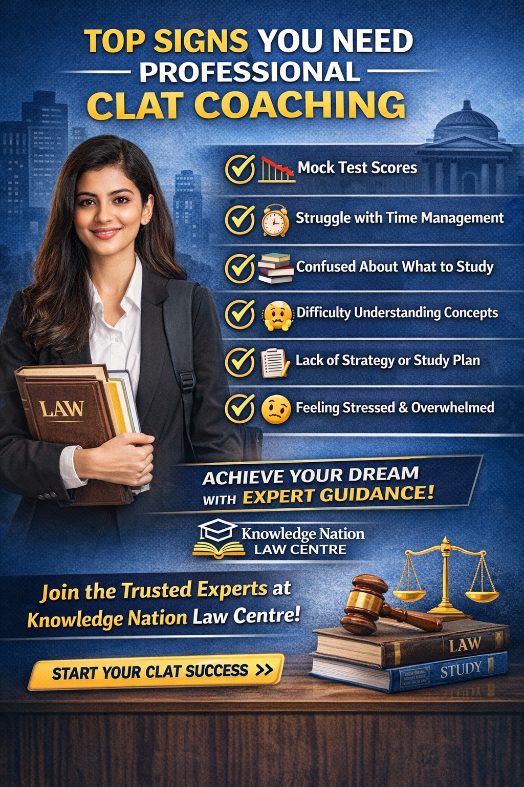 🚀 Top Signs You Need Professional CLAT Coaching