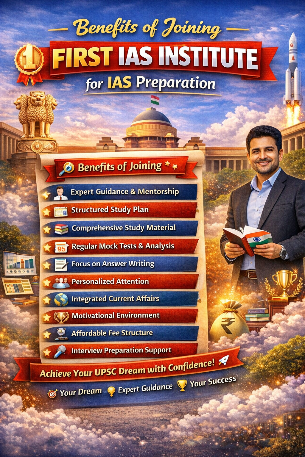 Benefits of Joining FIRST IAS Institute for IAS Preparation
