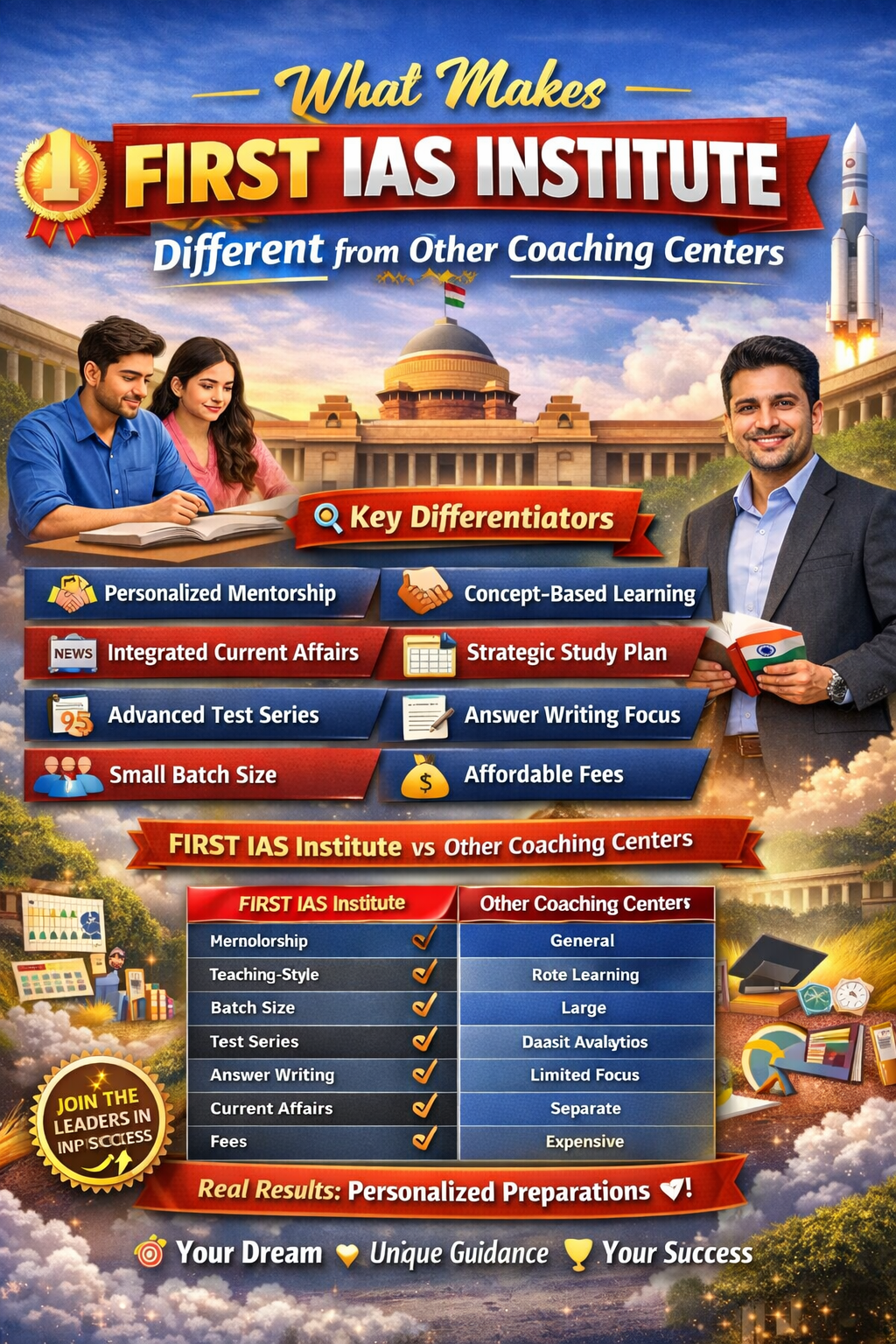What Makes FIRST IAS Institute Different from Other Coaching Centers