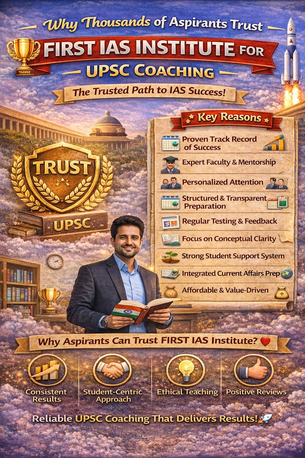 Why Thousands of Aspirants Trust FIRST IAS Institute for UPSC Coaching